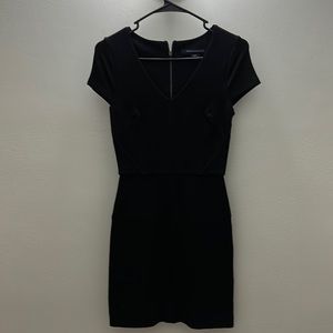 Classic French connection, black mini dress